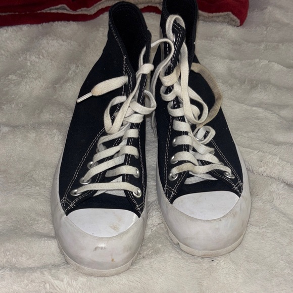 Converse All Star Lugged Platform Sneaker Black/White Womans size 9 - Picture 1 of 5